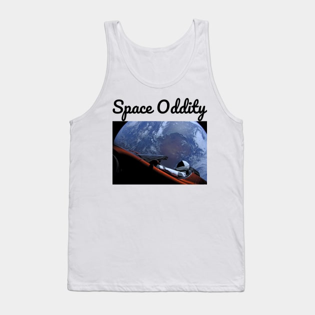 Starman Tesla Roadster SpaceX Tee | Space Oddity Tank Top by AstroGearStore